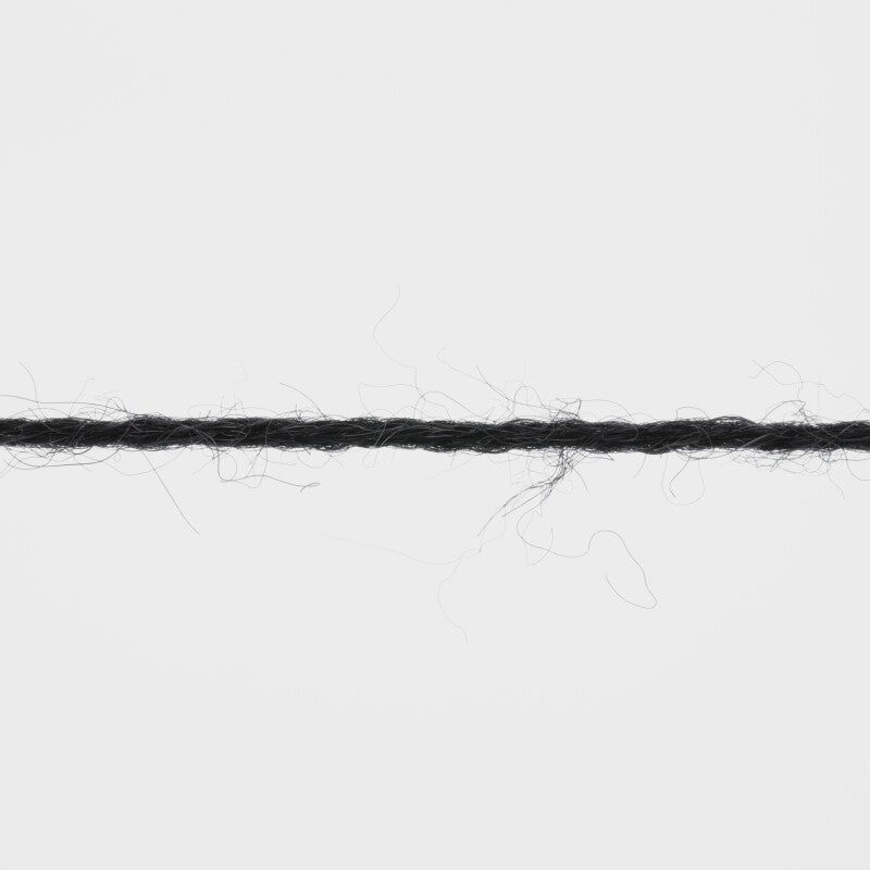 Lang Yarns Alpaca Soxx 4-ply Yarn, 390m / 100g – Black (0004), yarn strand