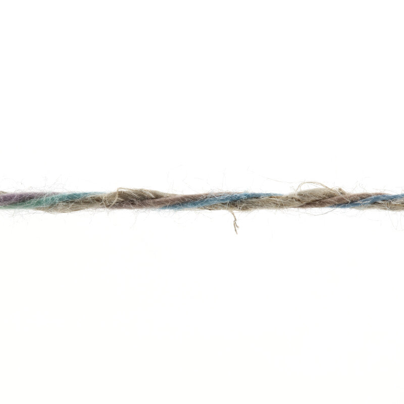 Lang Yarns Linello – 100g / 280m – Salmon/Orange/Turquoise (0302) – yarn texture