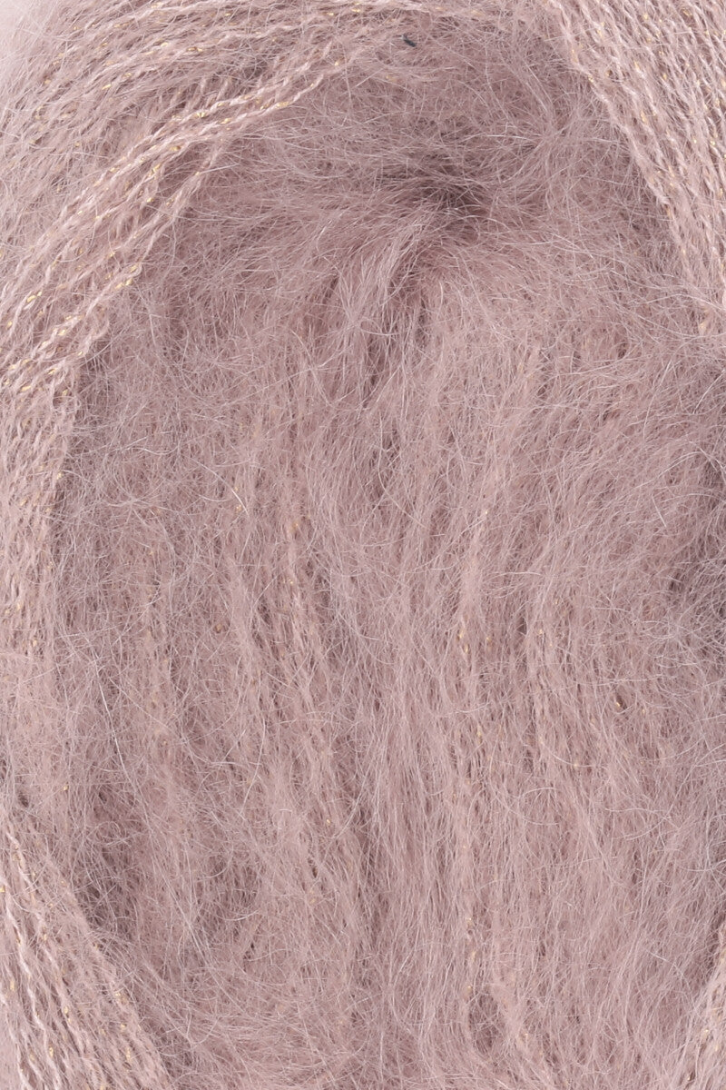Lang Yarns Lace Lamé – 25g / 310m – Dusky Pink (0048) – detail
