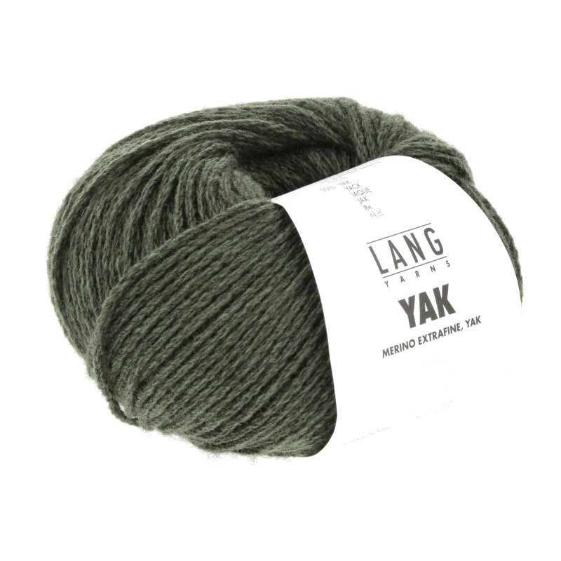Lang Yarns Yak – 50g / 120m – Dark Olive (0098)