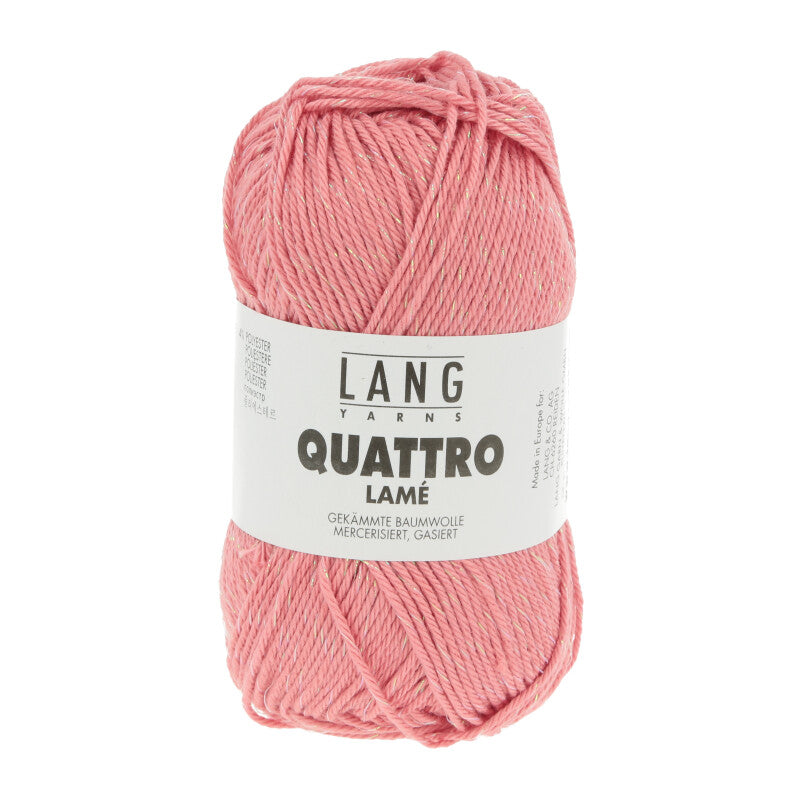 Lang Yarns Quattro Lamé – 50g / 120m – Melon (0029)