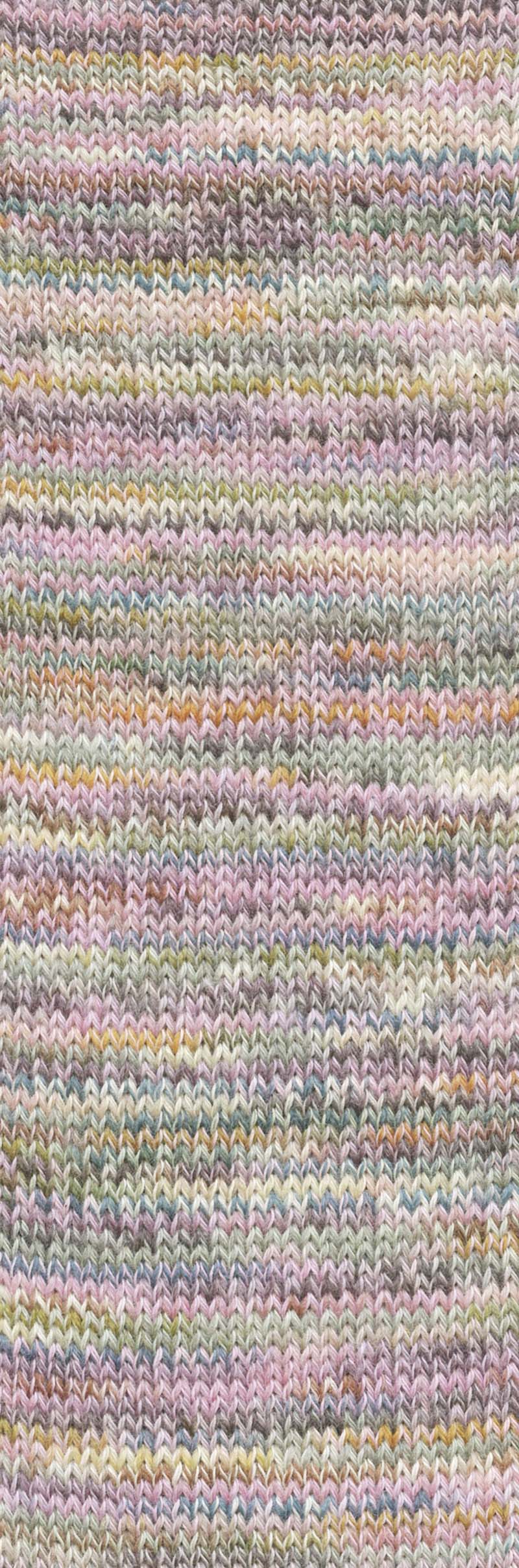 Lang Yarns Footprints – 100g / 400m – Rose/Green (0002) – detail