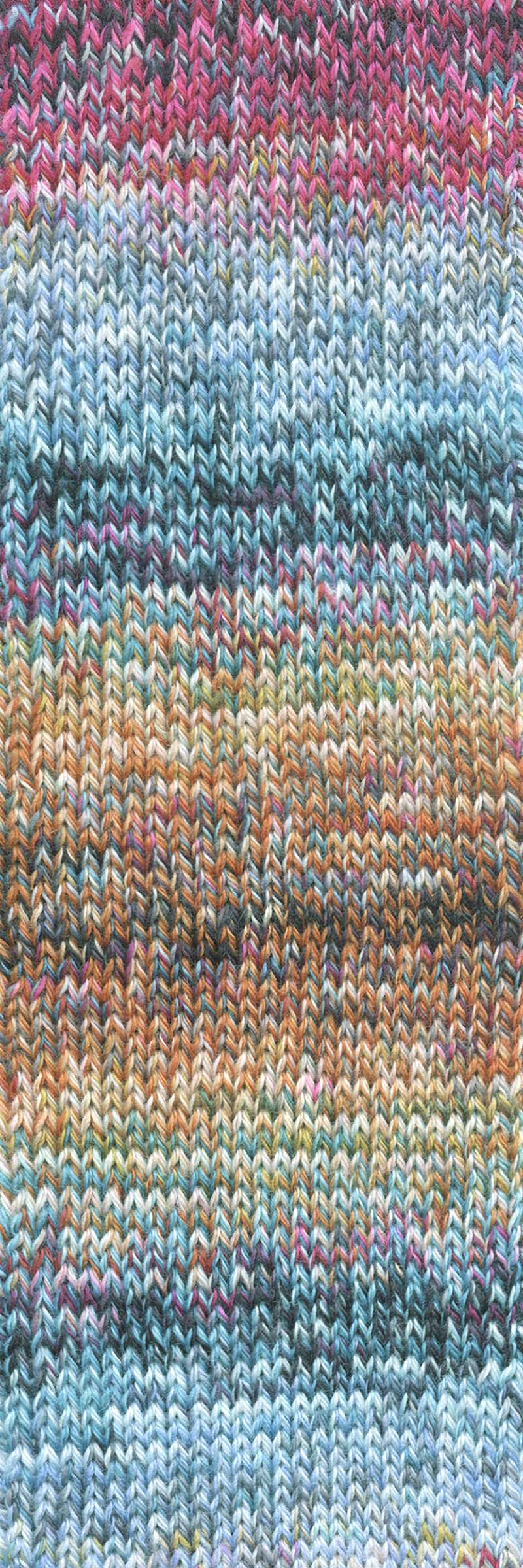 Lang Yarns Move 4-ply – 100g / 400m – Lightblue/Hotpink/Pumpkin/Turquoise (0023) – detail
