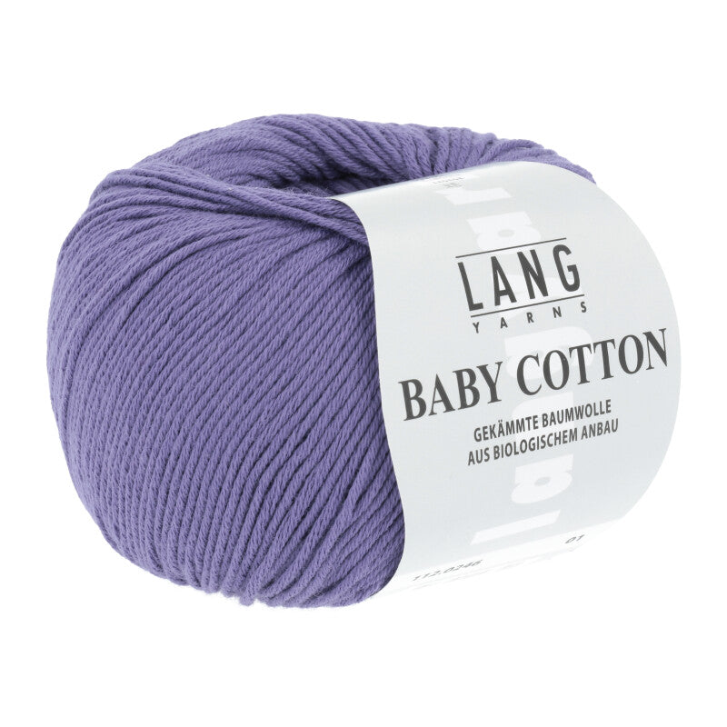 Lang Yarns Baby Cotton – 50g / 180m – Dark Lilac (0246)