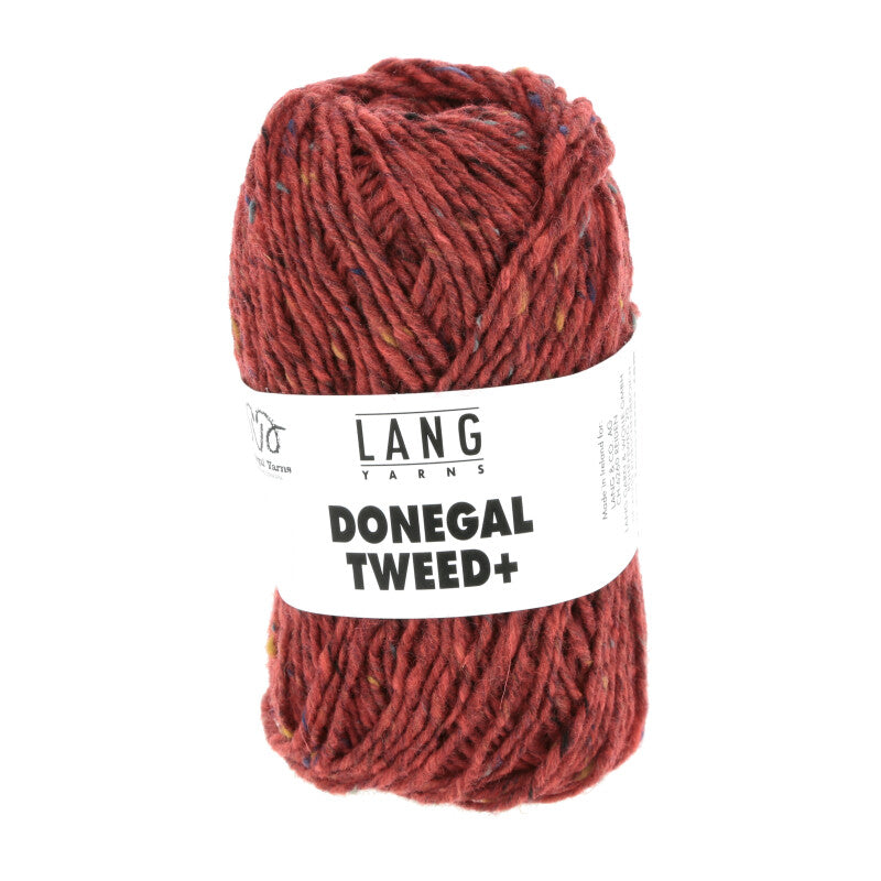 Lang Yarns Donegal Tweed+ Yarn, 105m / 50g – Red (0060)