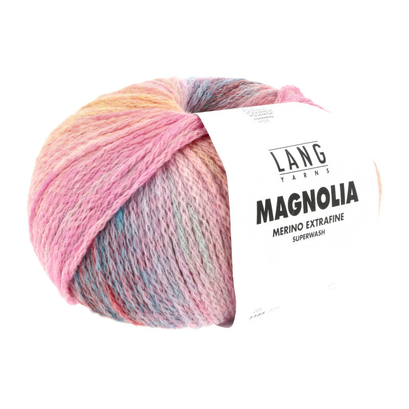 Lang Yarns Magnolia – 100g / 250m – Pink/Orange/Blue (0014)