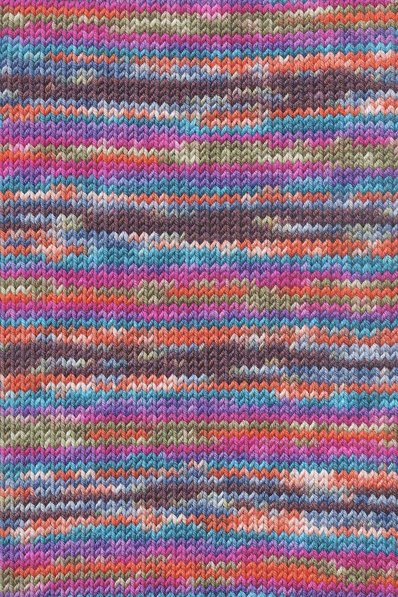Lang Yarns Move 8-ply – 150g / 300m – Purple/Olive/Orange/Hot Pink (0011) – detail