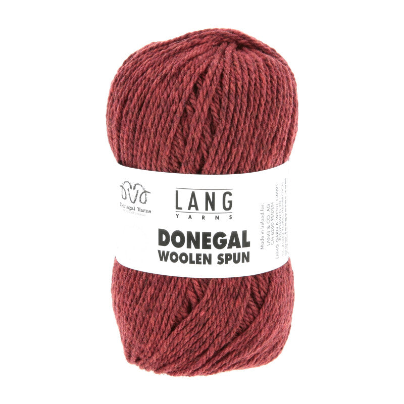 Lang Yarns Donegal Woolen Spun Yarn, 105m / 50g – Red (0060)