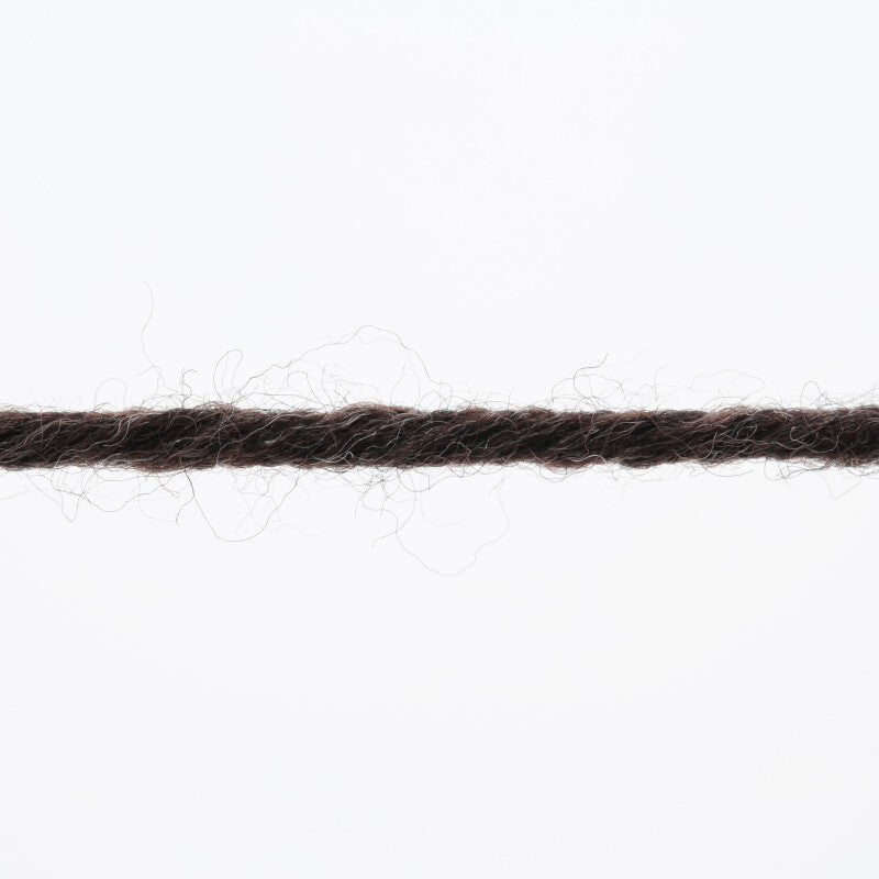 Lang Yarns Merino+ – 50g / 90m – Dark Brown Mélange (0368) – yarn texture