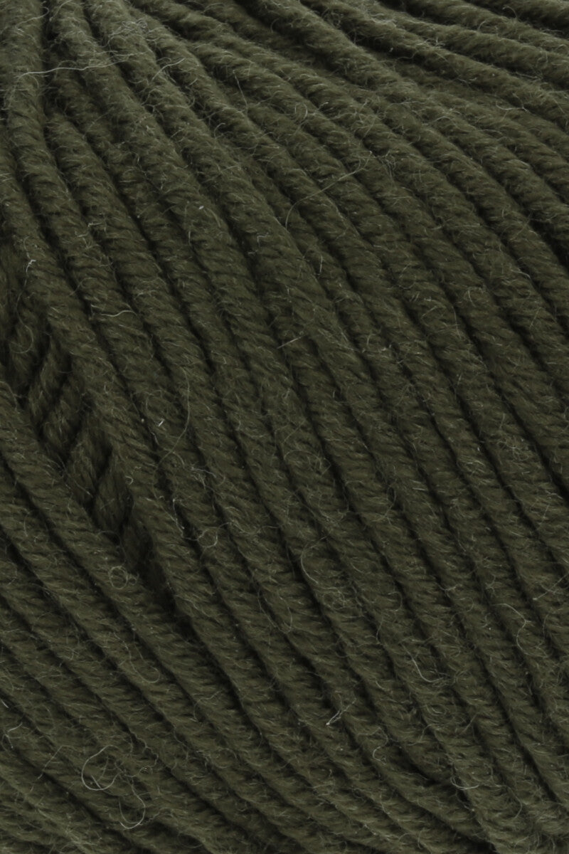 Lang Yarns Merino+ – 50g / 90m – Loden Green (0398) – detail