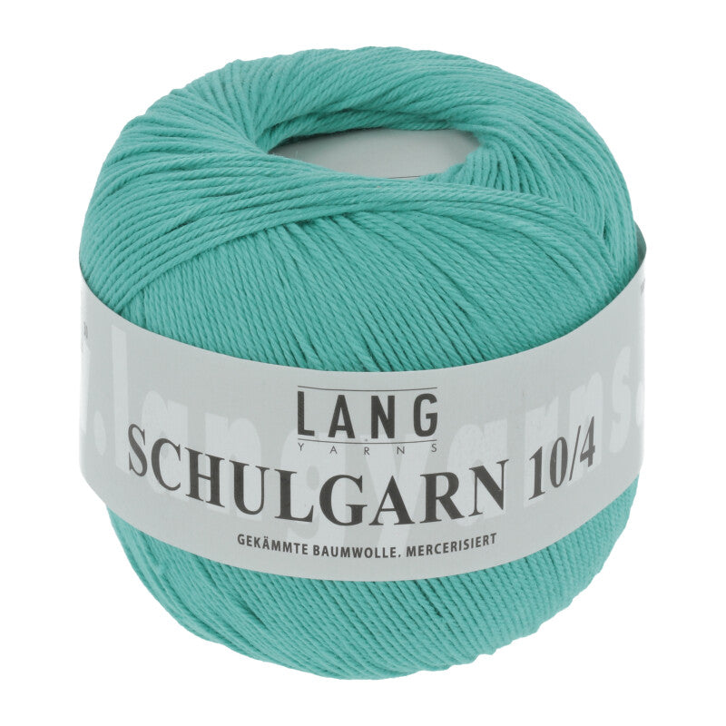 Lang Yarns Schulgarn 10/4 – 100% cotton yarn, 50g/160m – Emerald (0079)