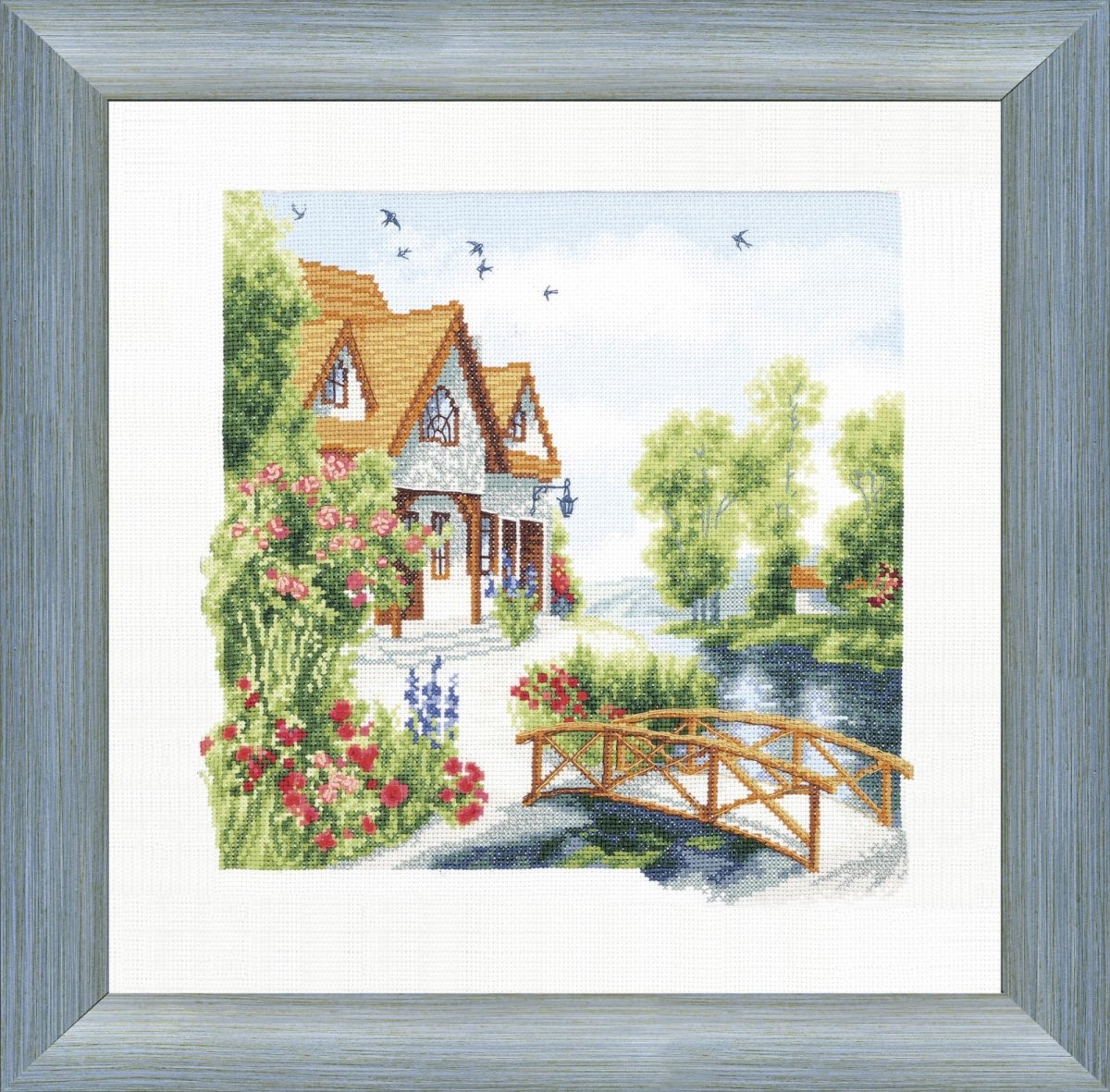 BRIDGE NEAR NATIVE HOME, Counted Cross Stitch Kit