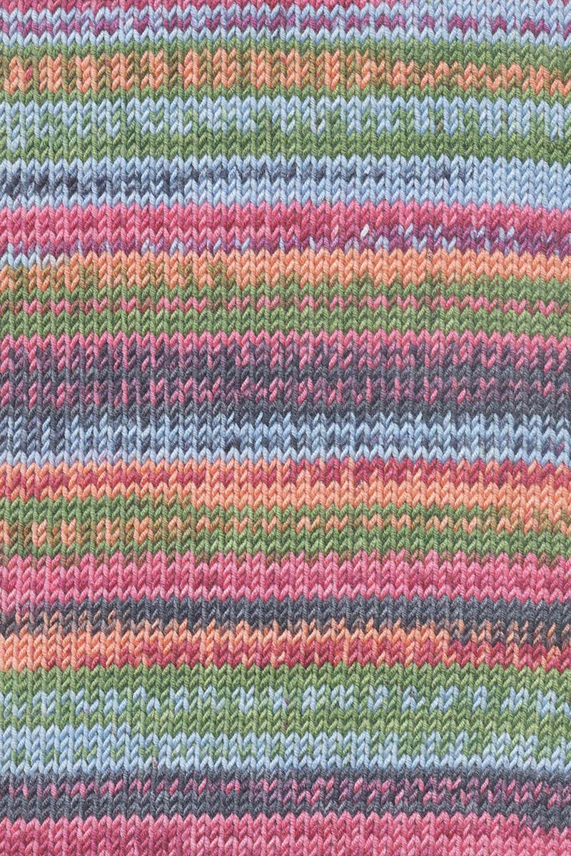 Lang Yarns Merino 120 Color – 100g / 240m – Green/Rose/Blue/Grey (0003) – detail