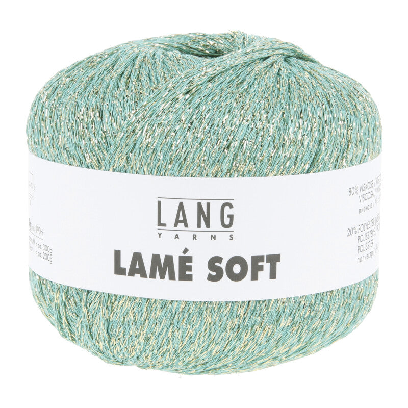 Lang Yarns Lamé Soft – 50g / 190m – Mint (0058)