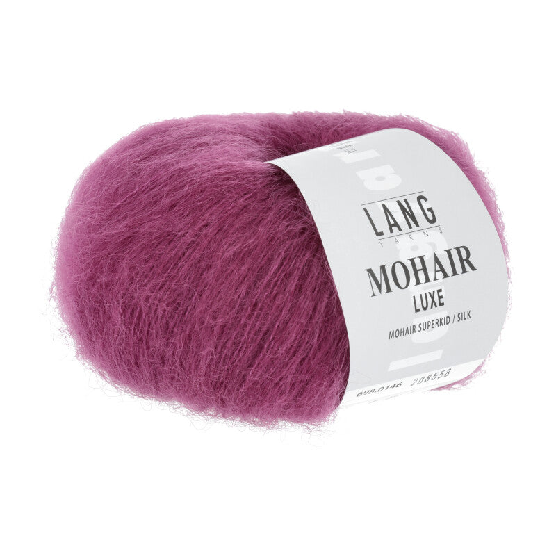 Lang Yarns Mohair Luxe Yarn, 175m / 25g – Cyclamen (0146)