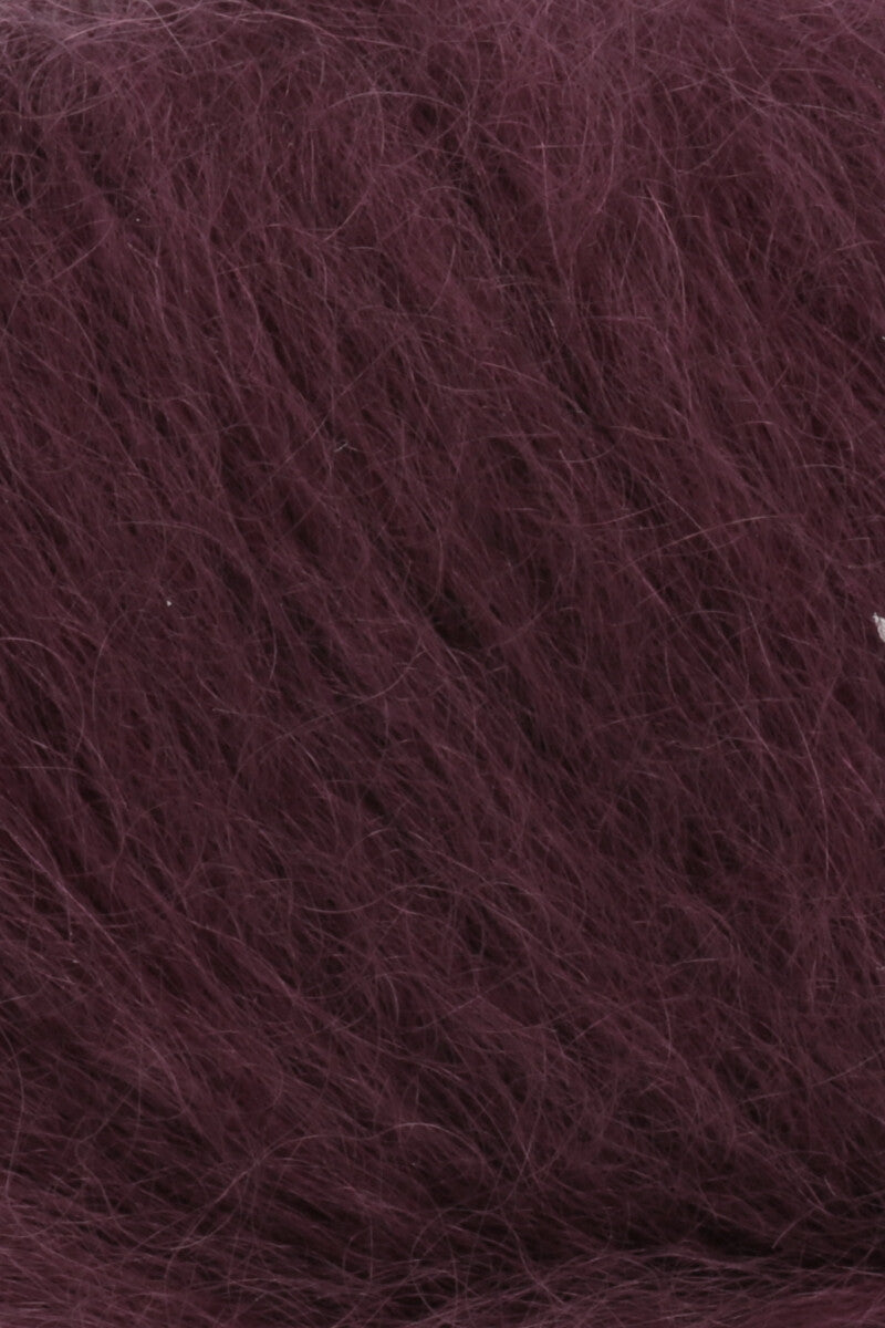 Lang Yarns Mohair Luxe Yarn, 175m / 25g – Wine (0164), yarn texture