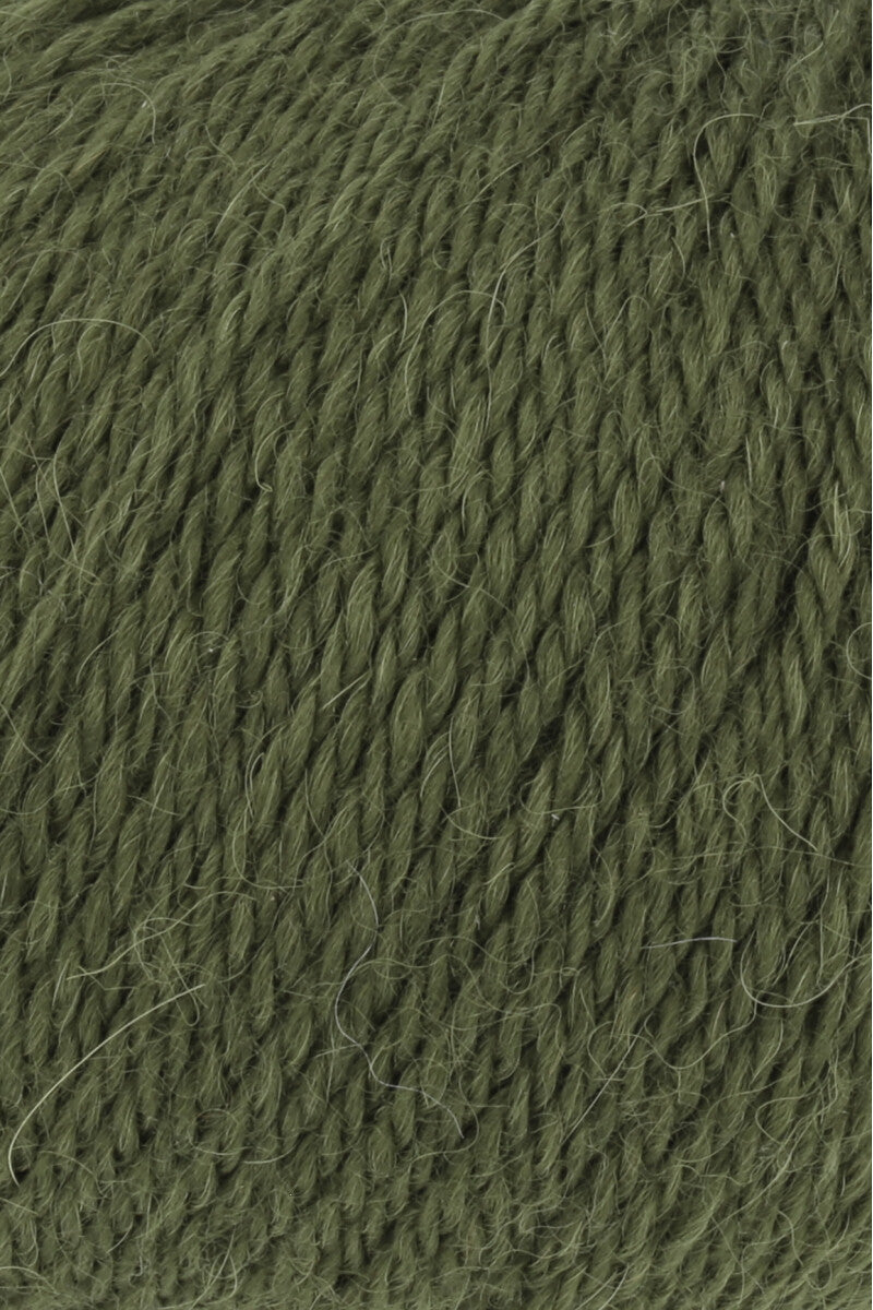 Lang Yarns Baby Alpaca Yarn, 170m / 50g – Olive (0098), yarn texture