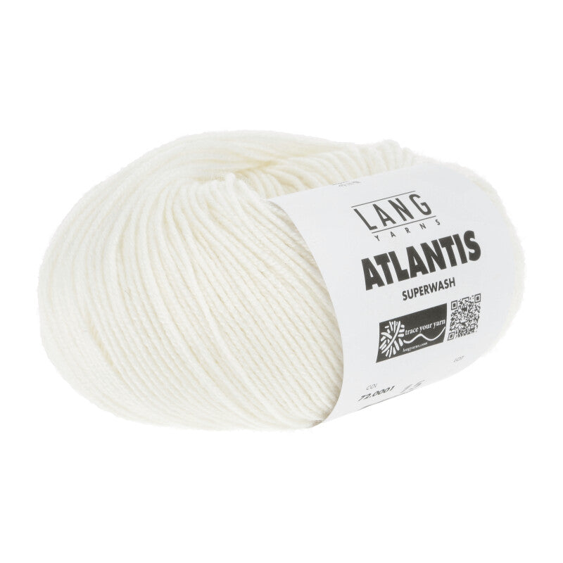 Lang Yarns Atlantis – 50g / 135m – White (0001)
