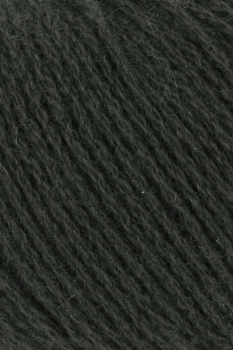 Lang Yarns Cashmere Premium Yarn, 115m / 25g – Dark Olive (0098), yarn texture