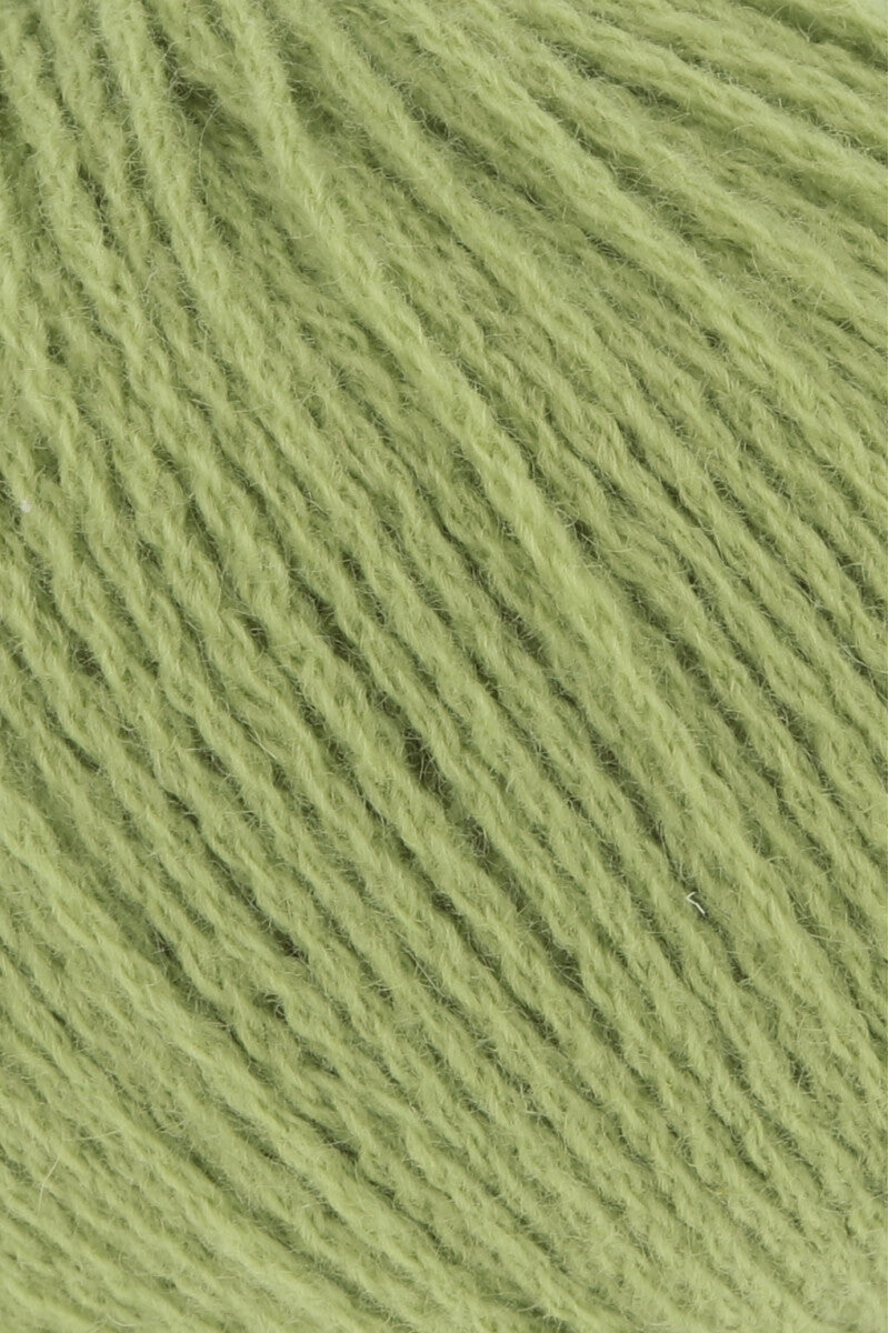 Lang Yarns Cashmere Premium Yarn, 115m / 25g – Light Olive (0297), yarn texture