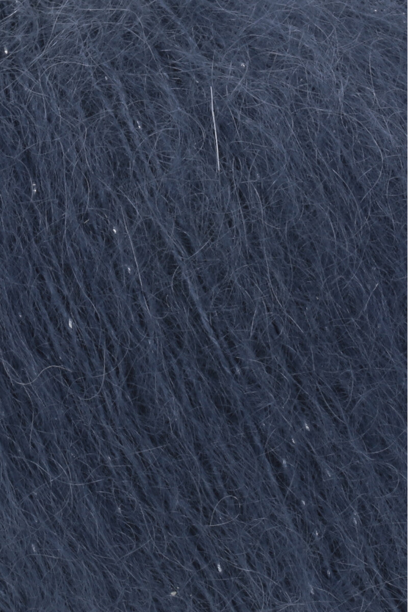 Lang Yarns Mohair Luxe Lamé – 25g / 175m – Silver - Steel (0010) – detail