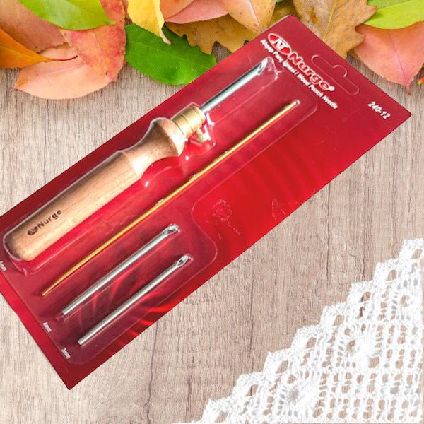 Large punch needle set for yarn and chunky wool.