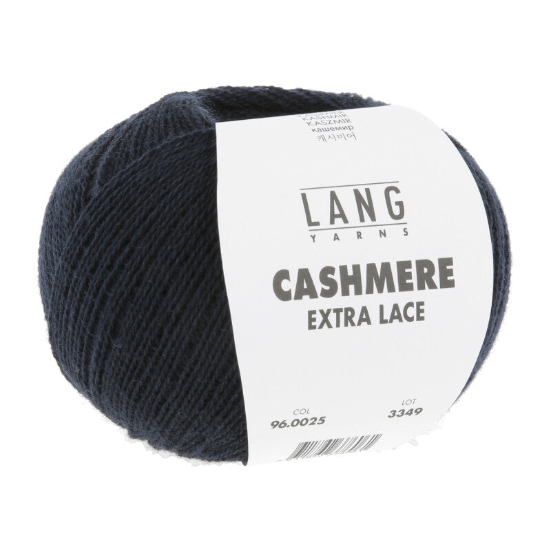 Lang Yarns Cashmere Extra Lace – 25g / 320m – Navy (0025)
