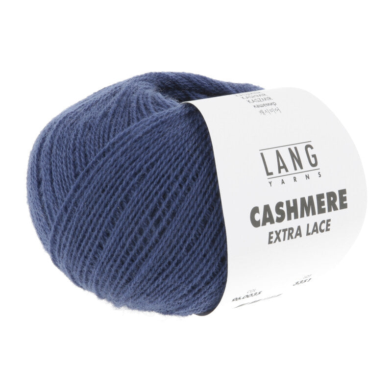 Lang Yarns Cashmere Extra Lace – 25g / 320m – Blue Marine (0035)