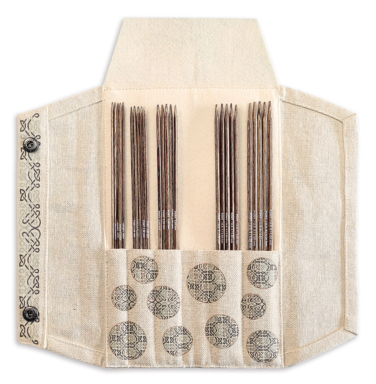 Pony Perfect Needle Case – Pure Cotton Woven Canvas – additional product view