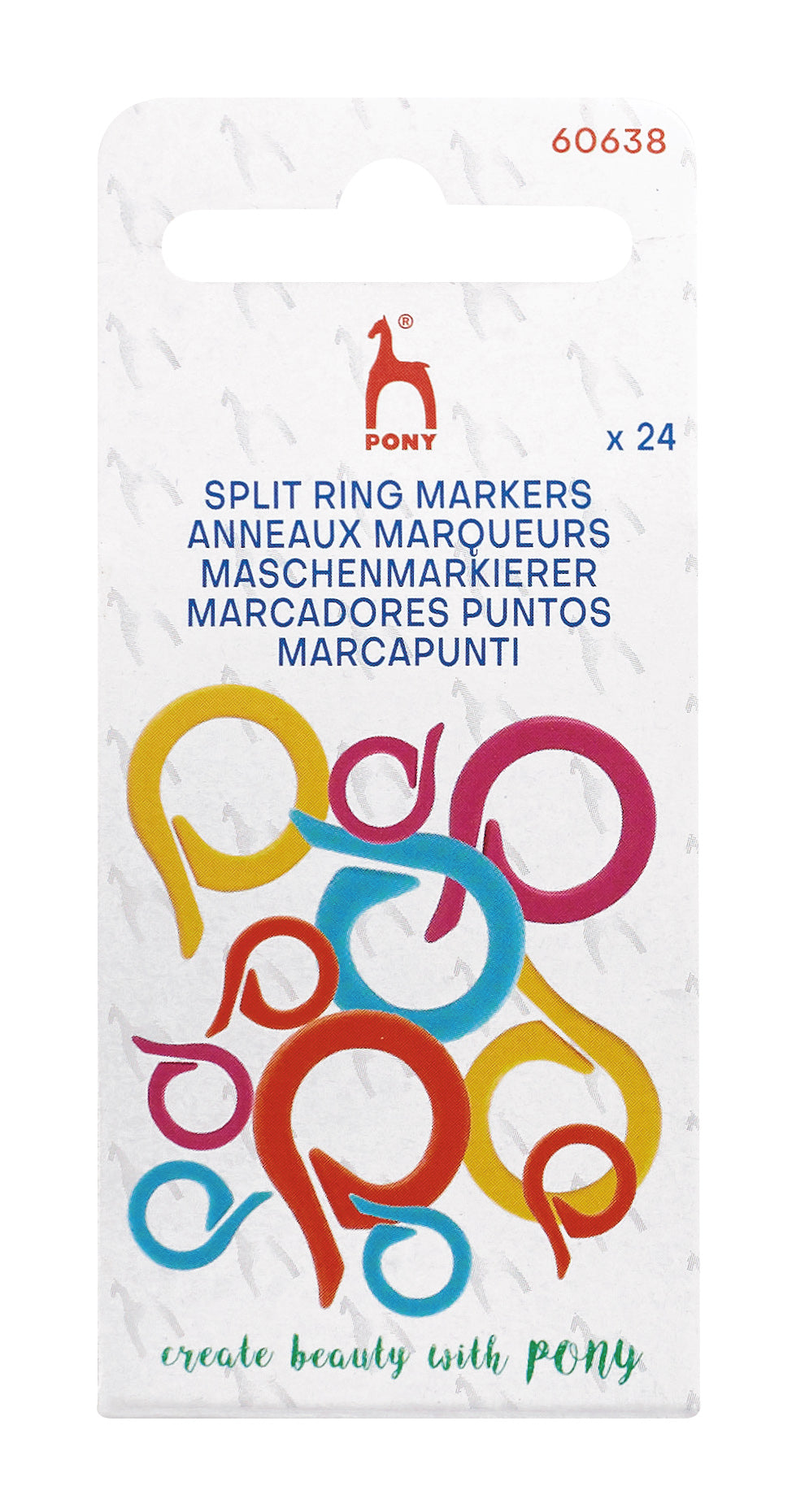 Pony Split Ring Stitch Markers – Assorted, Assorted