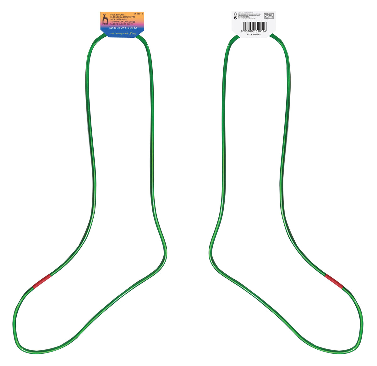 Pony Colour Anodised Aluminium Sock Blockers, 38–39