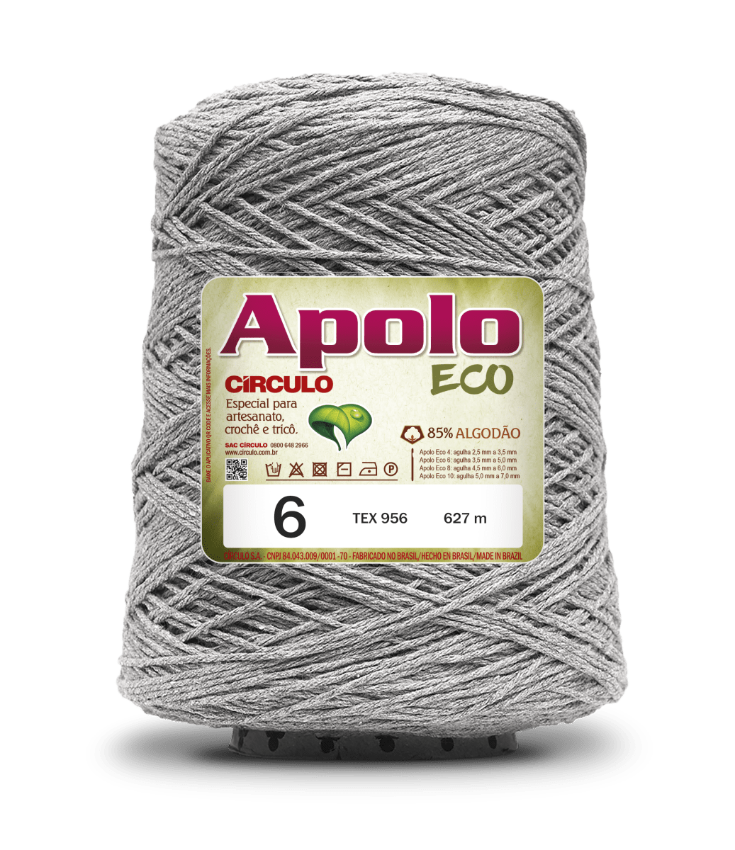 Apolo Eco 4/6 Cotton Cord Yarn – Ideal for Crochet Bags & Home Decor (600g) - Leo Hobby
