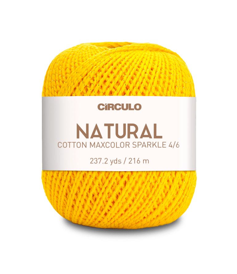 Círculo Barroco Maxcolor Sparkle – Cotton Yarn with Metallic Shine (200g) - Leo Hobby