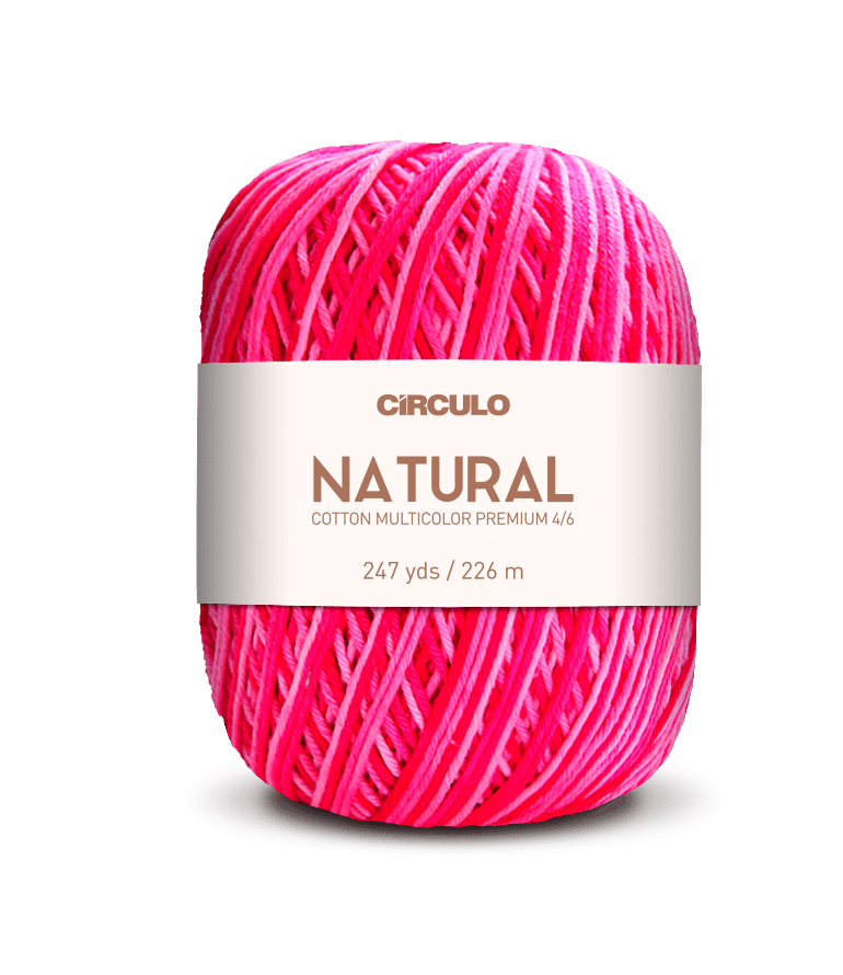 Circulo Barroco Multicolor Premium 4/6, 100% Cotton Yarn for Crochet and Knitting, 226m/200g - Leo Hobby Marketplace