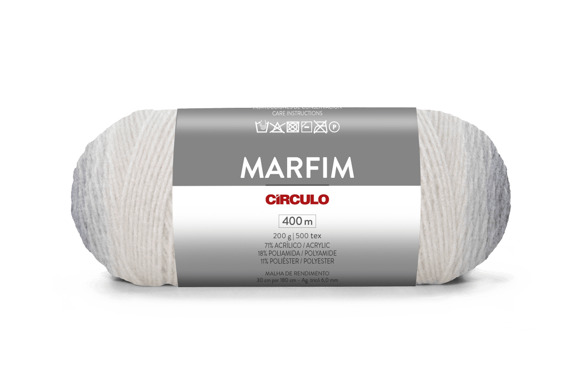 Círculo Marfim - Soft Gradient Yarn with Cashmere Touch (200g) - Leo Hobby