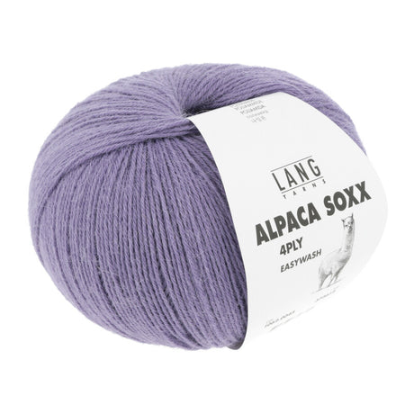 Lang Yarns Alpaca Soxx 4-ply Yarn, 390m / 100g – Dark Lilac (0045)