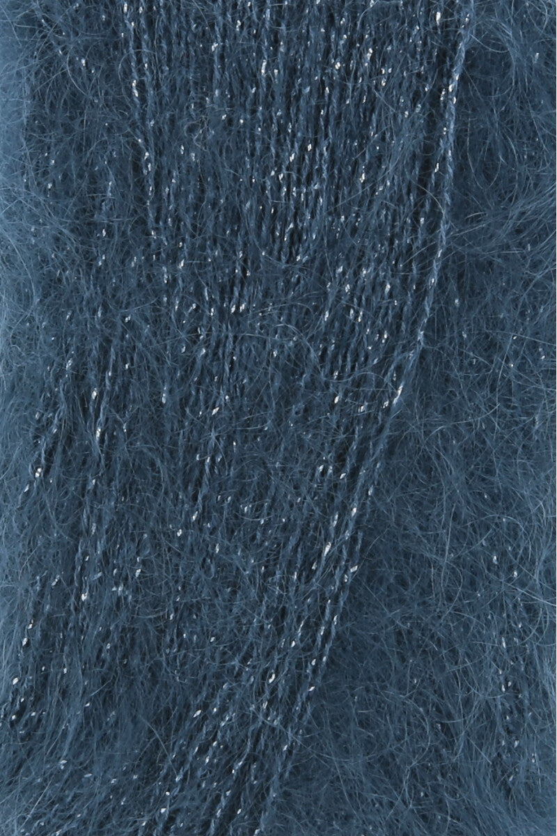 Lang Yarns Lace Lamé – 25g / 310m – Steel Blue (0010) – detail