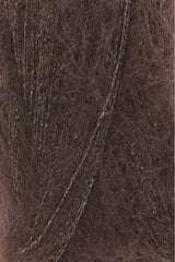 Lang Yarns Lace Lamé – 25g / 310m – Chocolate (0067) – detail
