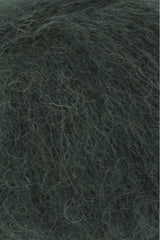 Lang Yarns Suri Alpaca – 25g / 100m – Dark Green (0018) – detail