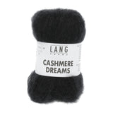 Lang Yarns Cashmere Dreams Yarn, 290m / 25g – Black (0004)
