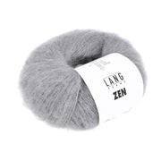 Lang Yarns Zen – 25g / 200m – Light Grey Mélange (0003)