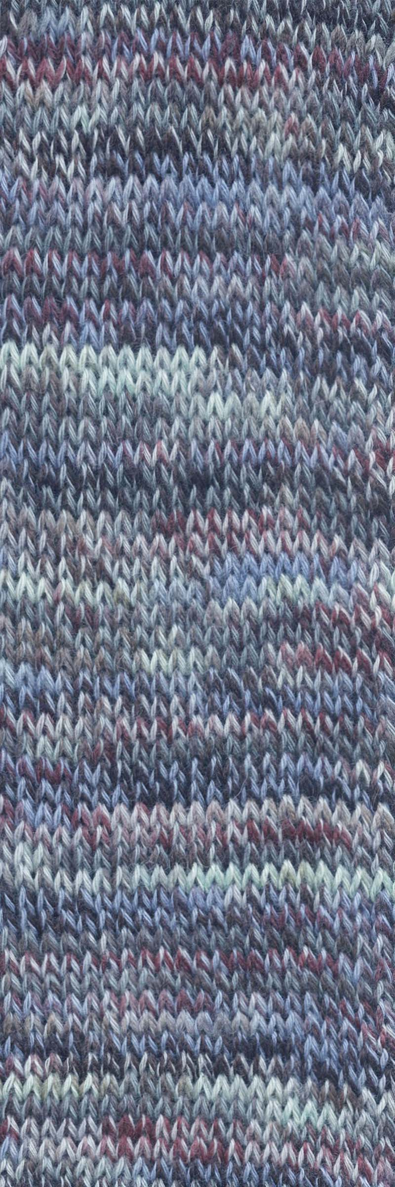 Lang Yarns Footprints – 100g / 400m – Bordeaux/Grey/Lavender (0021) – detail