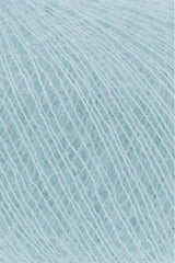 Lang Yarns Mohair 21 Yarn, 375m / 25g – Acqua (0072), yarn texture