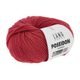 Lang Yarns Poseidon yarn, Red, colour 0060, ball photograph