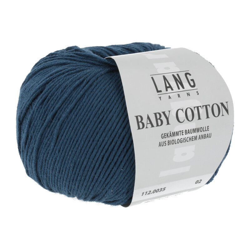 Lang Yarns Baby Cotton – 50g / 180m – Blue Marine (0035)