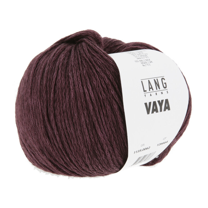 Lang Yarns Vaya – 50g / 200m – Wine Red (0062)