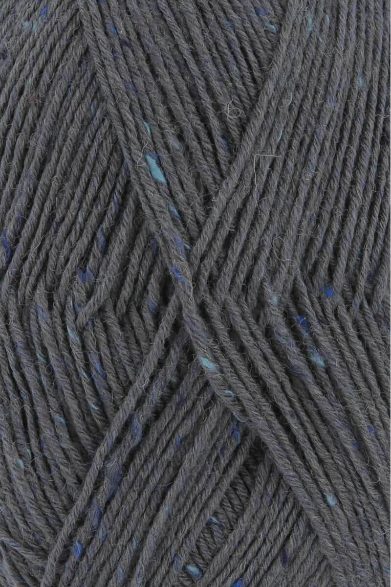 Lang Yarns Super Soxx Tweed 6-ply – 150g / 410m – Dark Grey (0005) – detail
