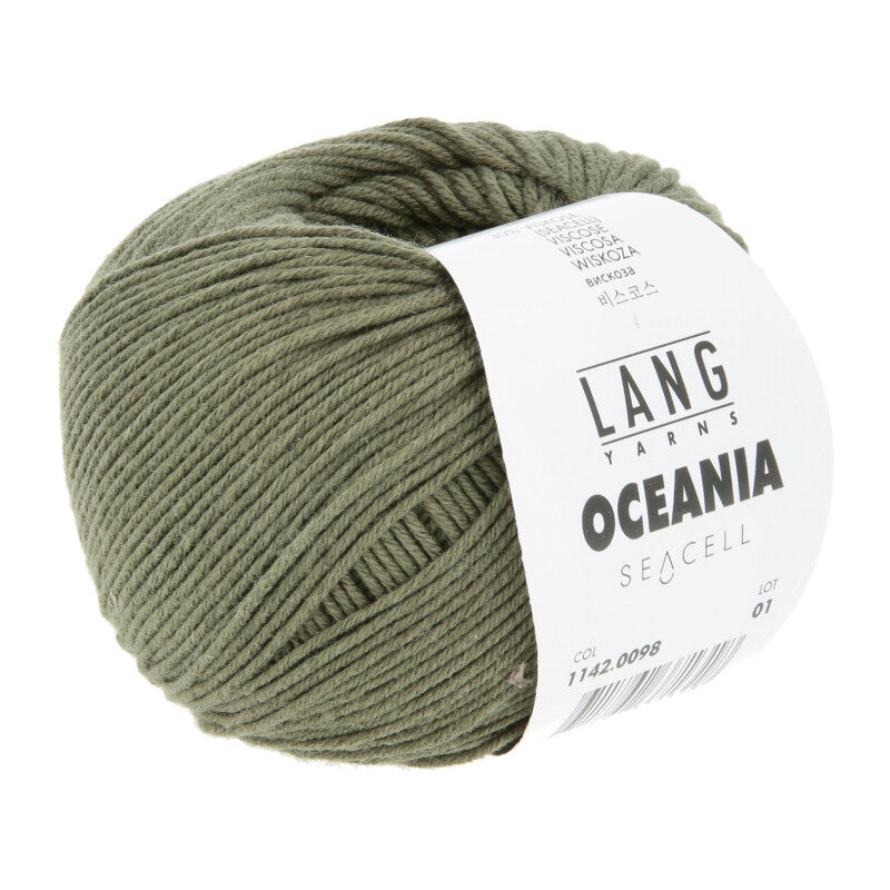 Lang Yarns Oceania – 50g / 140m – Dark Olive (0098)