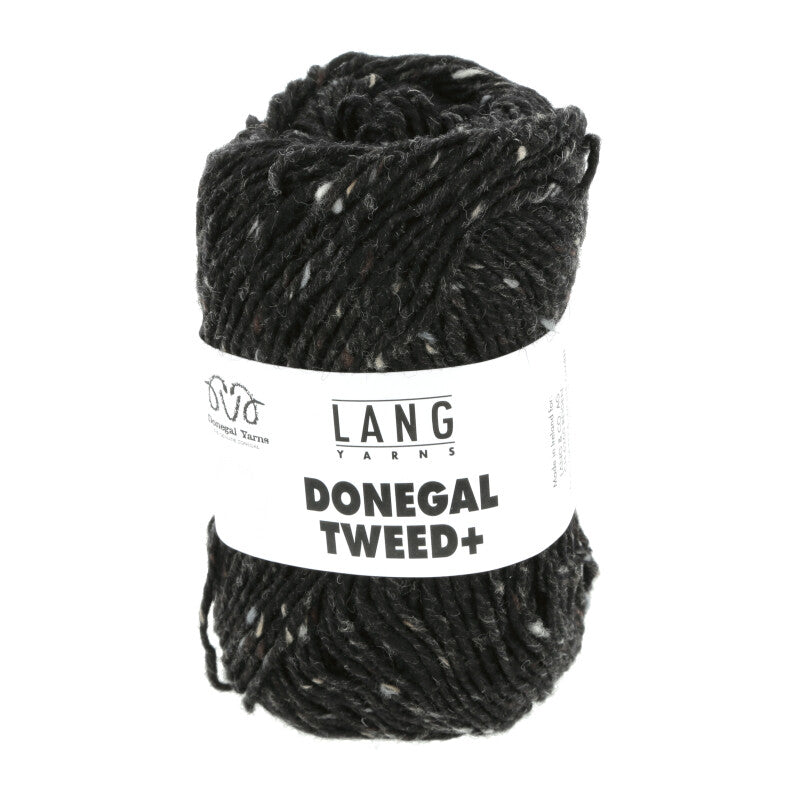 Lang Yarns Donegal Tweed+ Yarn, 105m / 50g – Anthracite (0070)