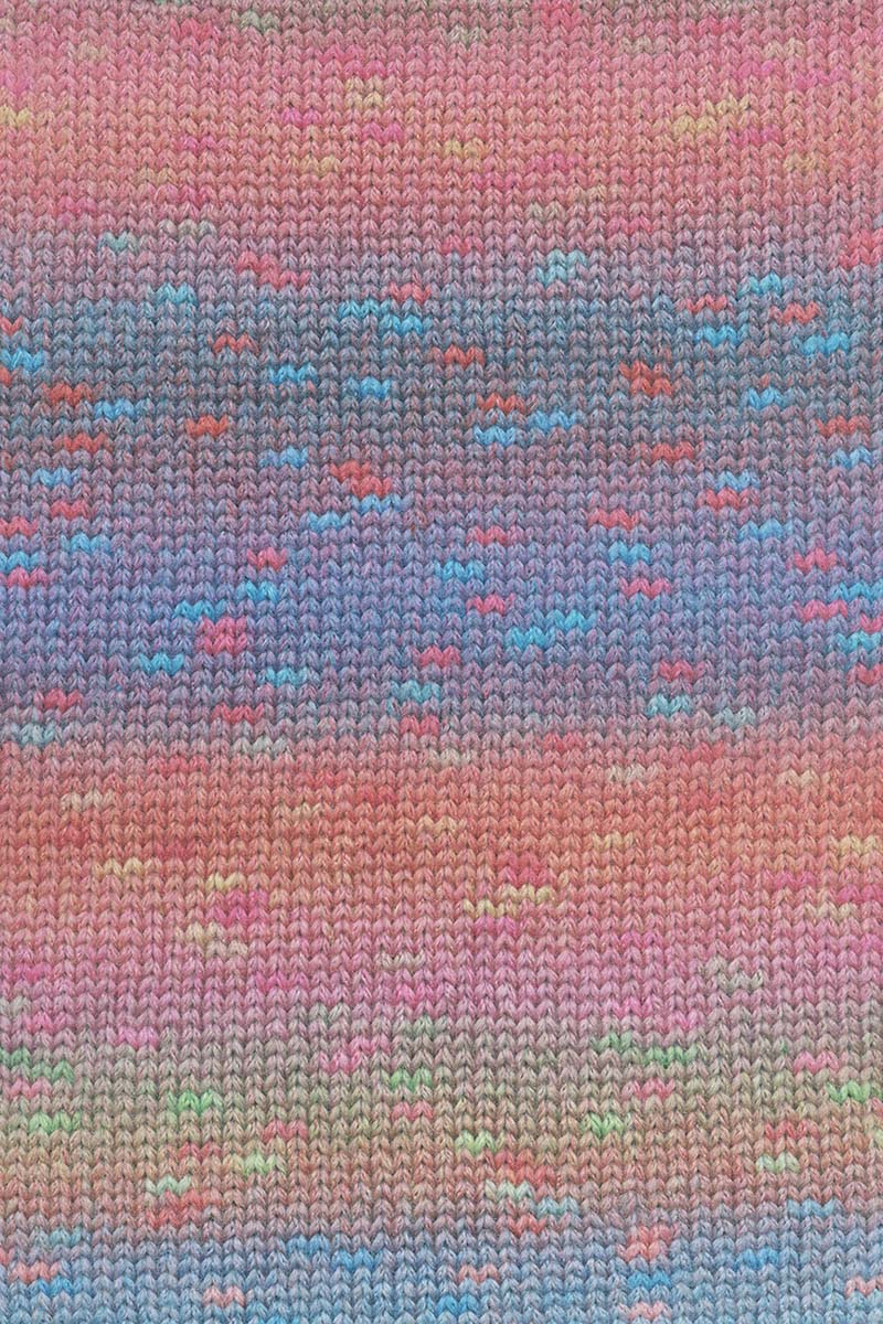 Lang Yarns Magnolia – 100g / 250m – Pink/Orange/Blue (0014) – detail